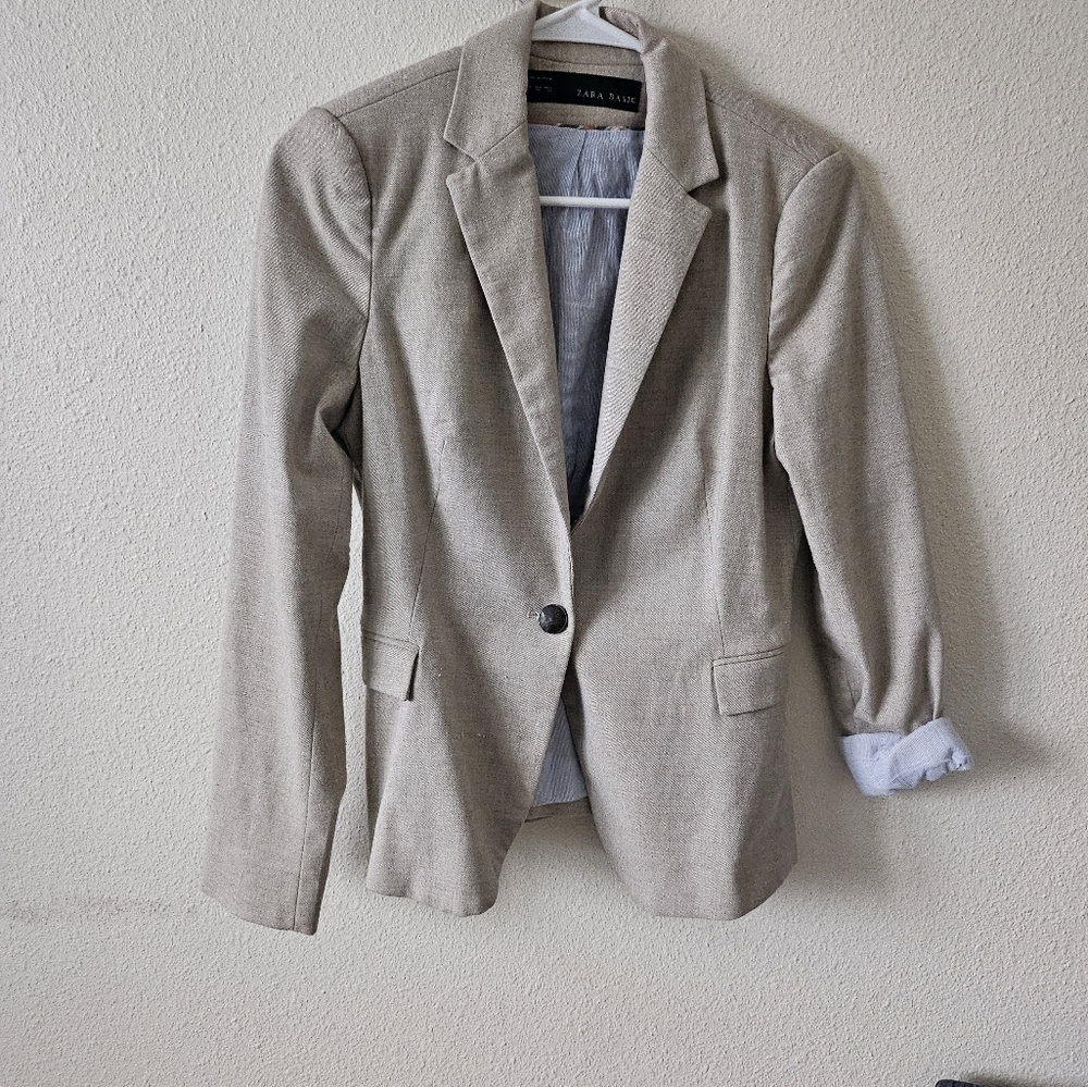 Zara Basic Women's Business Casual Made in Spain Jacket size Smallara - Picture 11 of 12